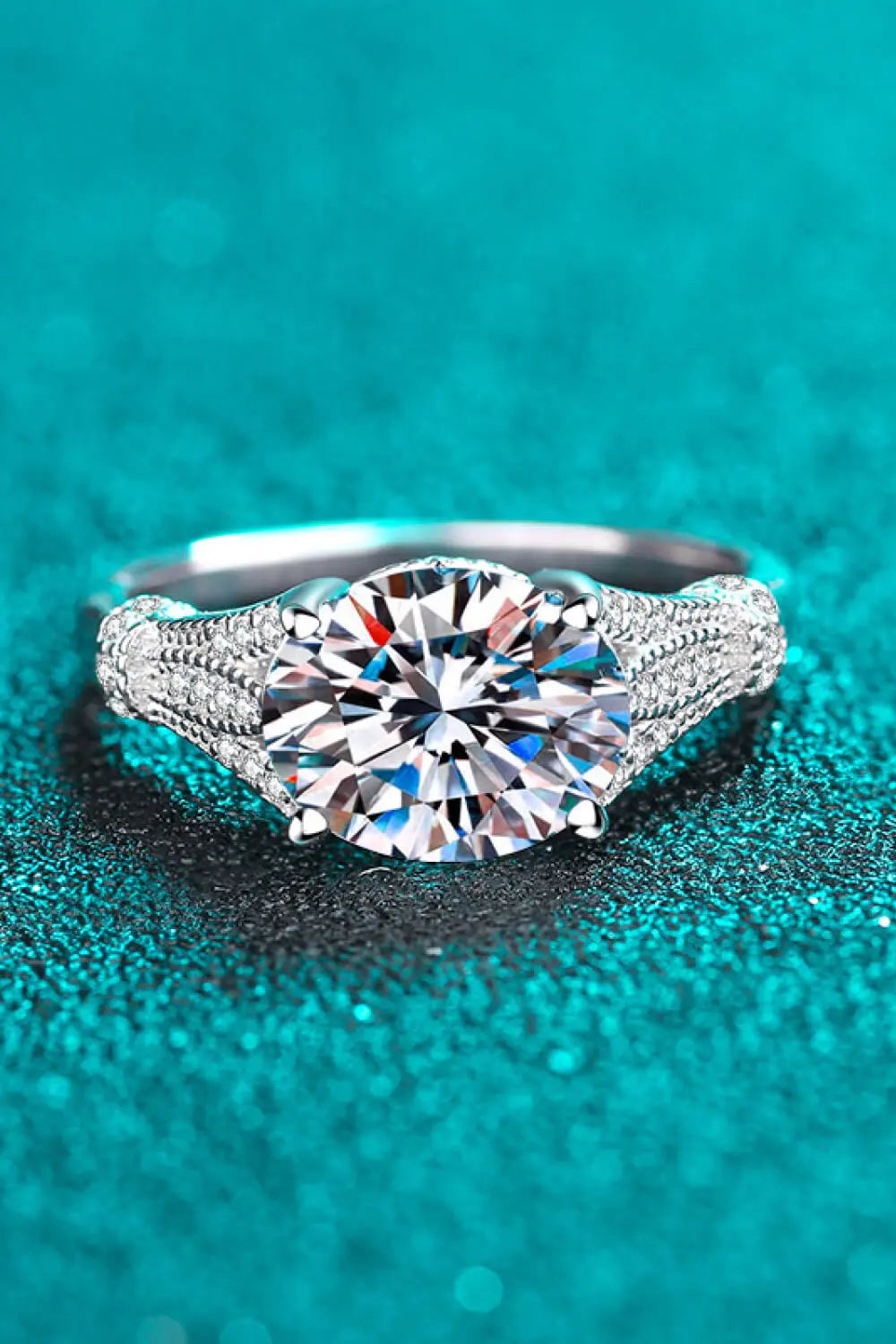 Unpredictable Day 3 Carat Moissanite Ring - SmileBen