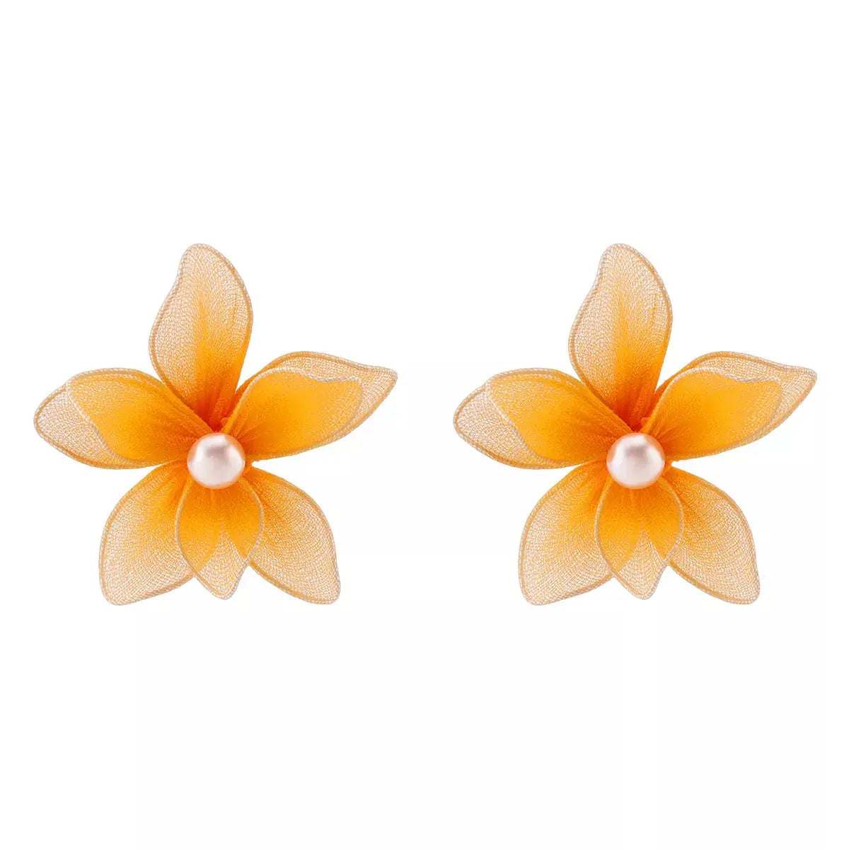 Flower Pearl Stud Earrings - SmileBen