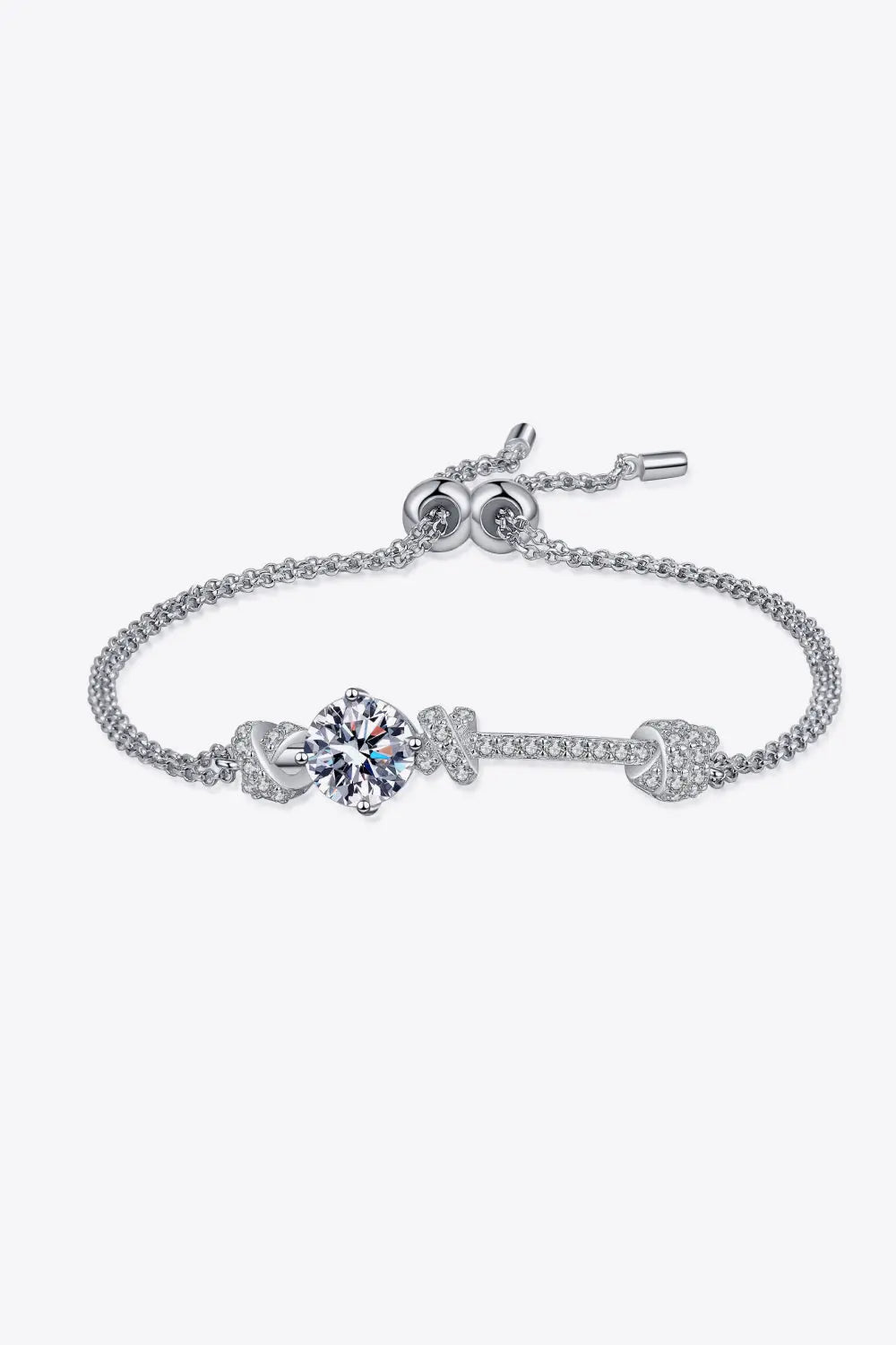 2 Carat Moissanite 925 Sterling Silver Bracelet - SmileBen