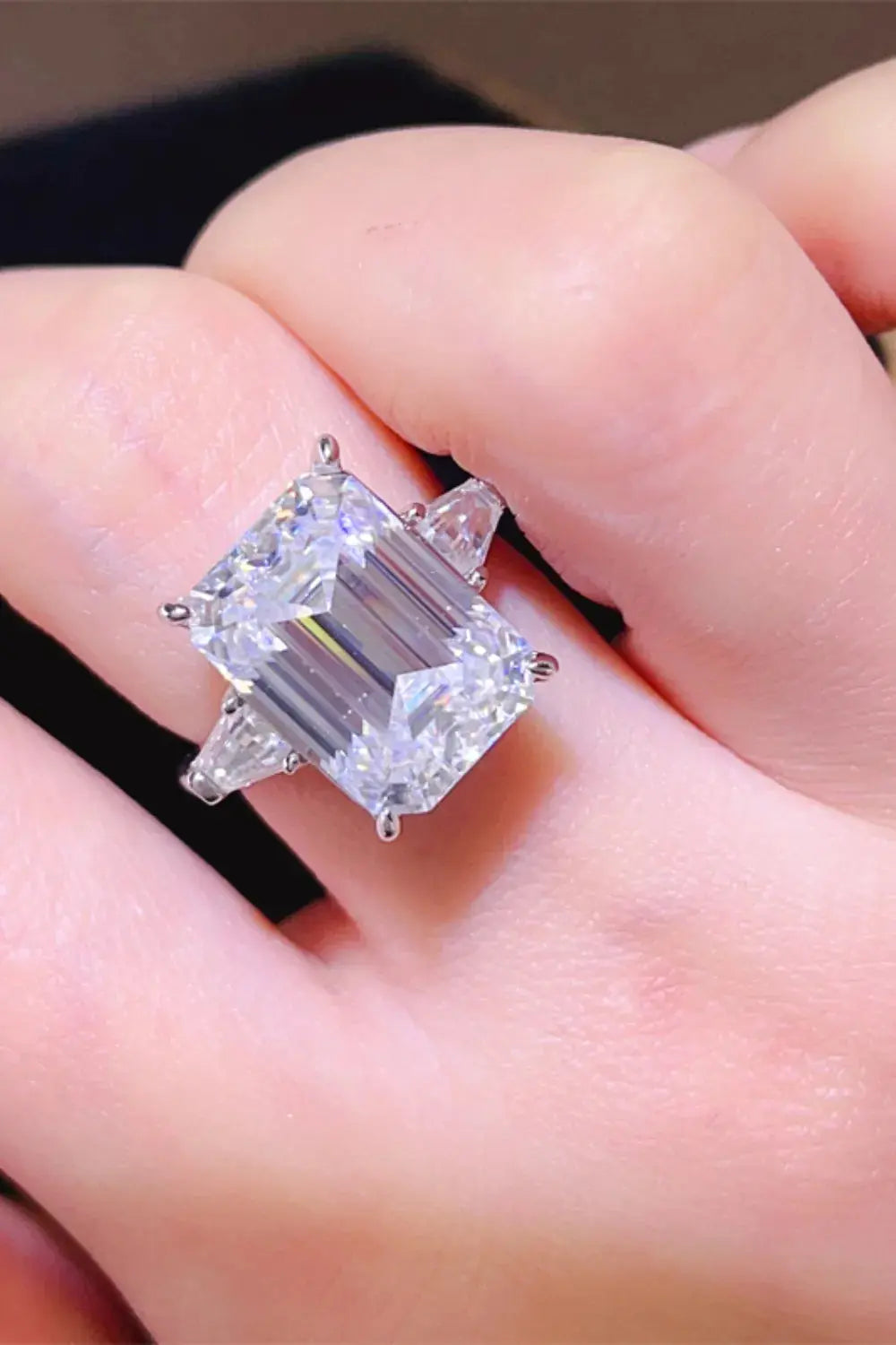 5 Carat Moissanite 925 Sterling Silver Ring - SmileBen