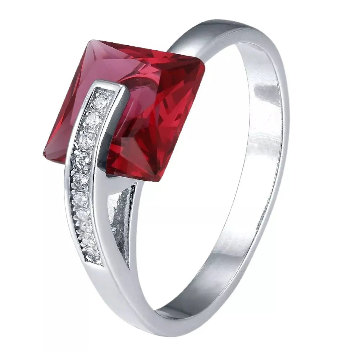 925 Sterling Silver Square Ring - SmileBen