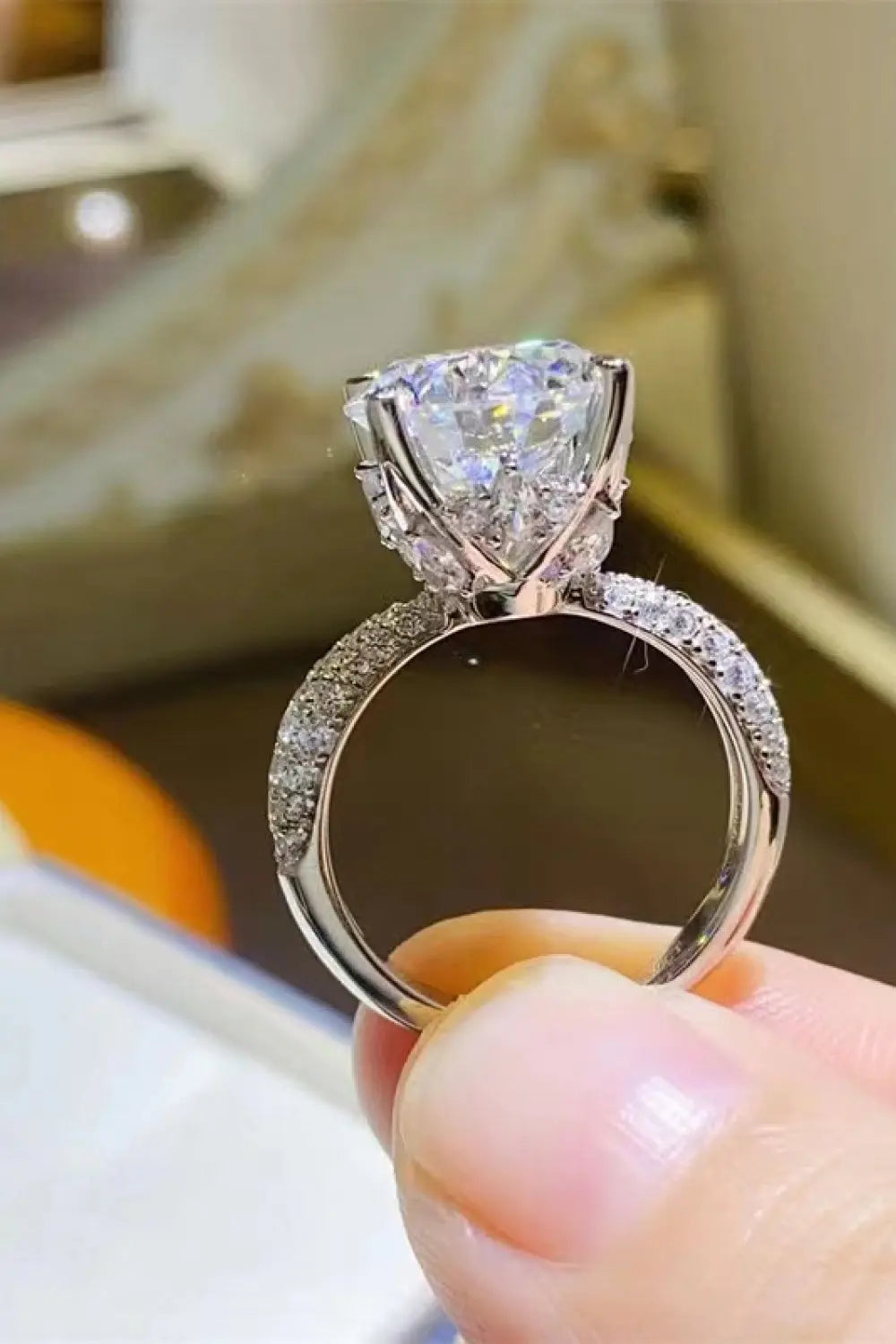 5 Carat Moissanite 925 Sterling Silver Ring - SmileBen