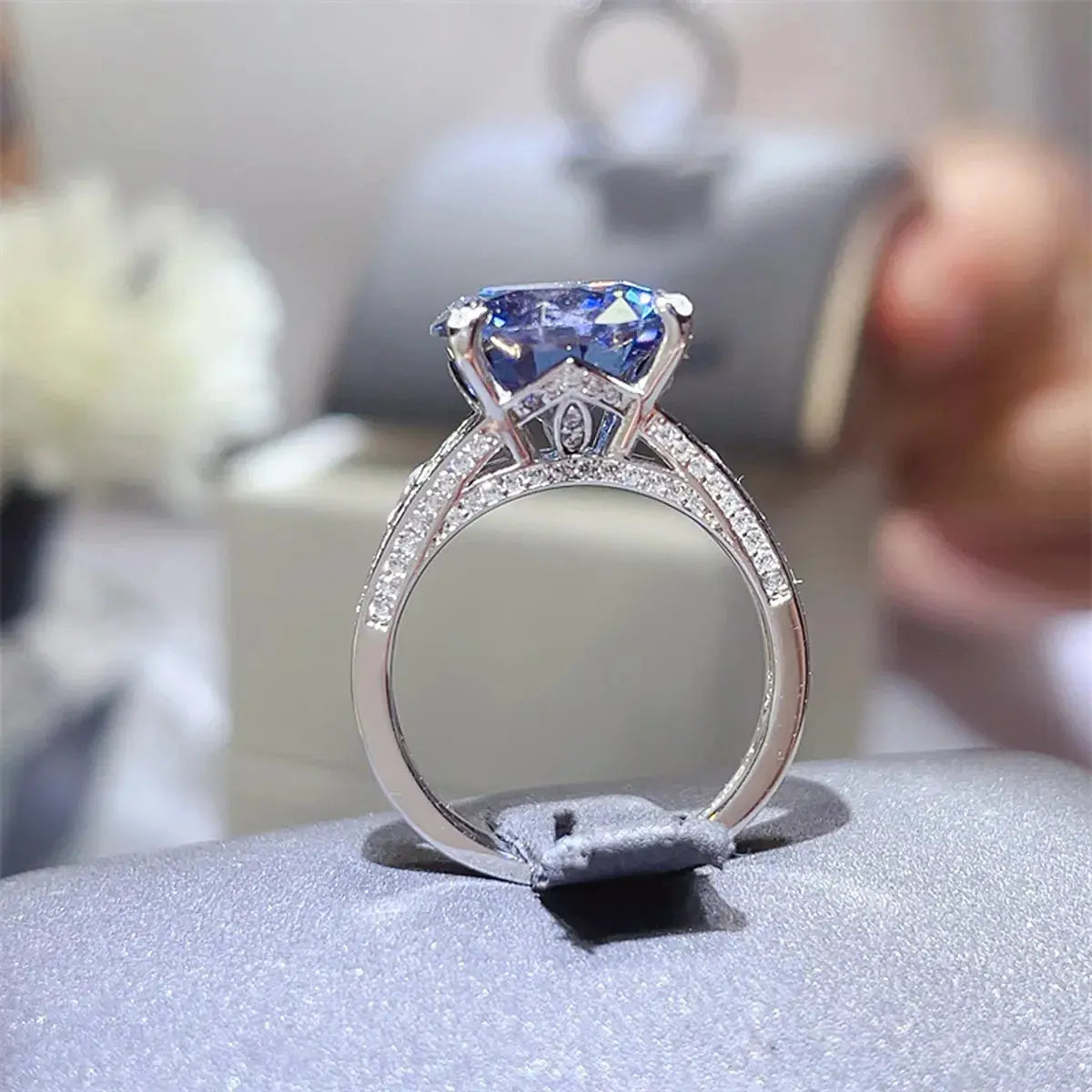 5 Carat Moissanite 925 Sterling Silver Ring - SmileBen