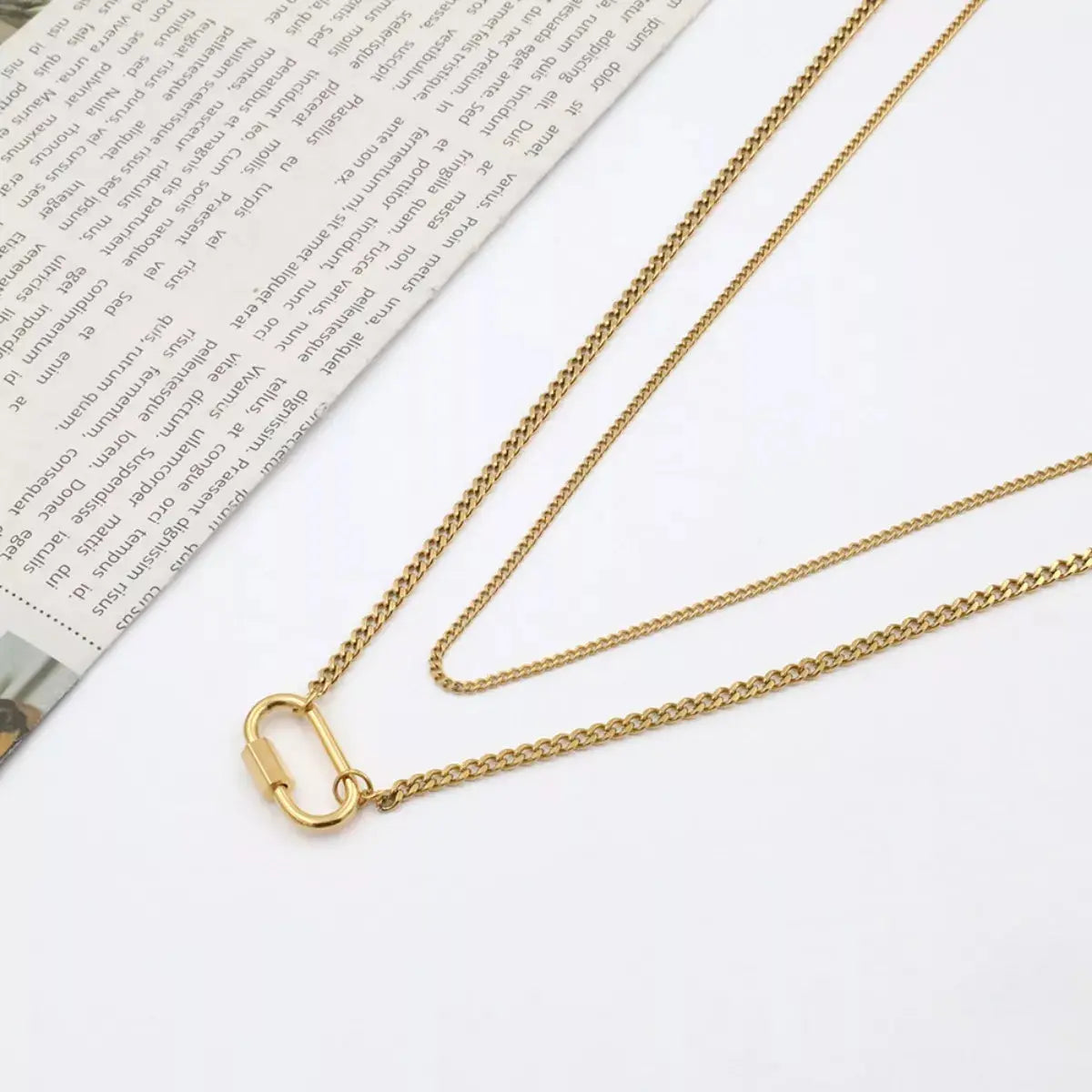 18K Gold-Plated Double Layered Necklace - SmileBen