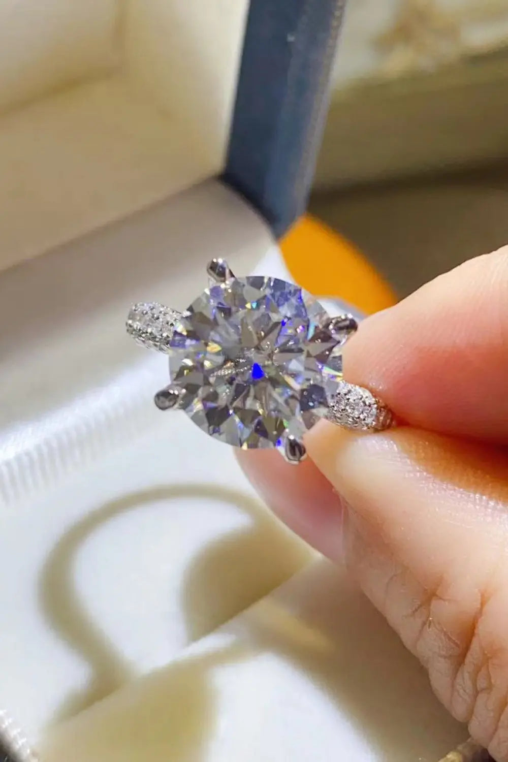 5 Carat Moissanite 925 Sterling Silver Ring - SmileBen