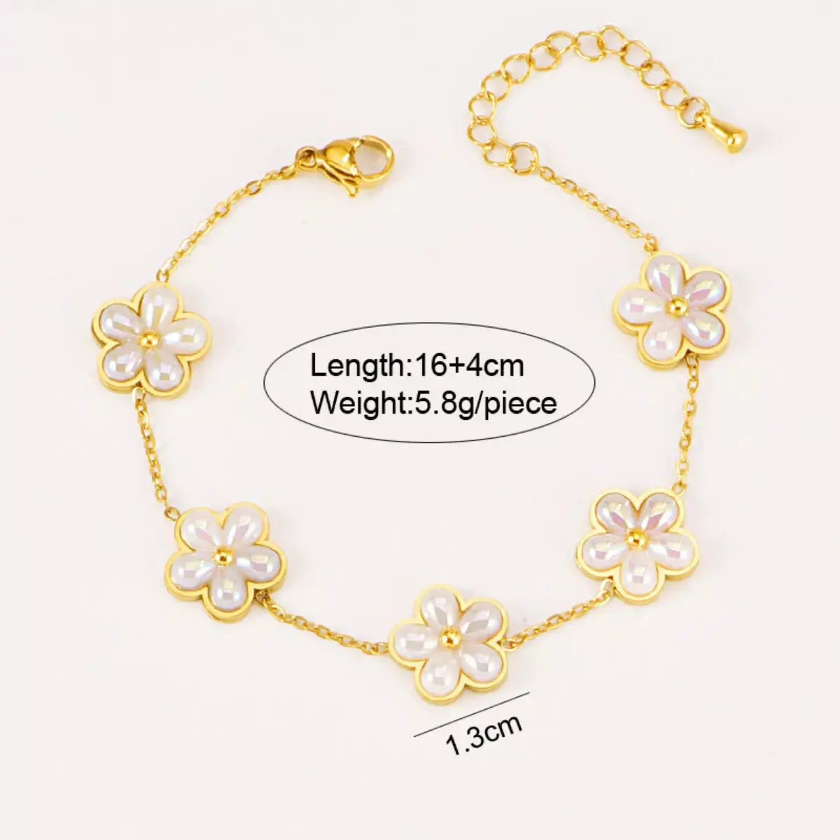 18K Gold-Plated Flower Jewelry Set - SmileBen