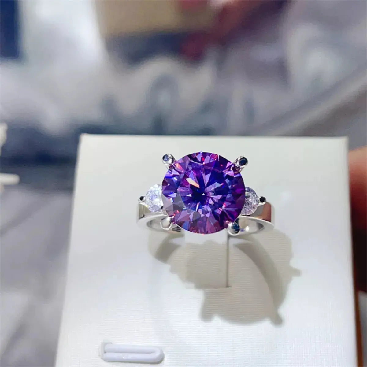 5 Carat Moissanite 925 Sterling Silver Ring - SmileBen