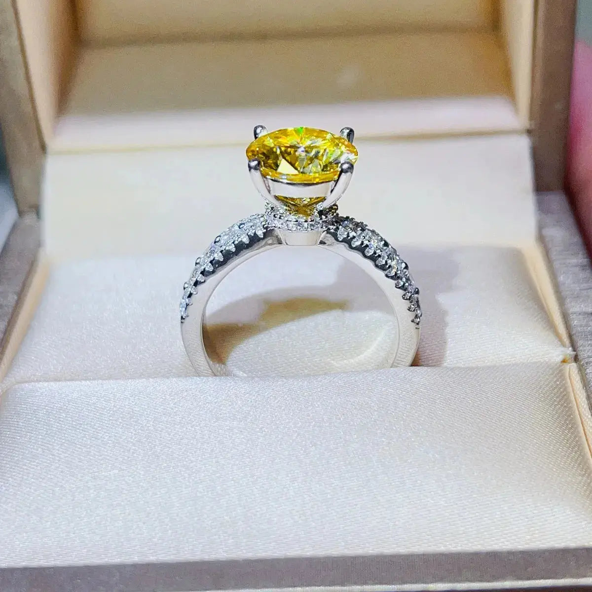 3 Carat Moissanite 925 Sterling Silver Ring - SmileBen