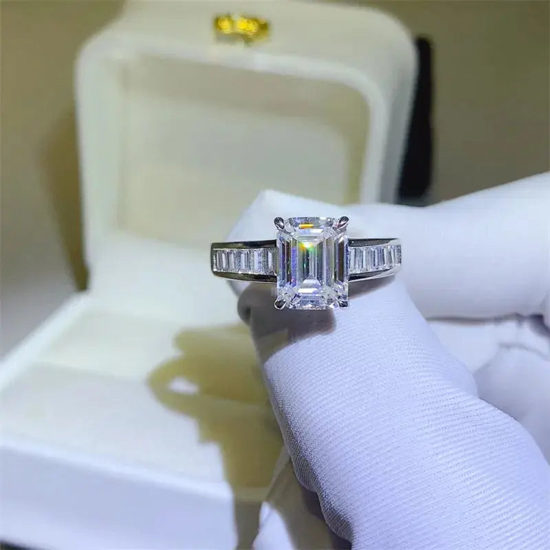 3 Carat Moissanite 925 Sterling Silver Ring - SmileBen
