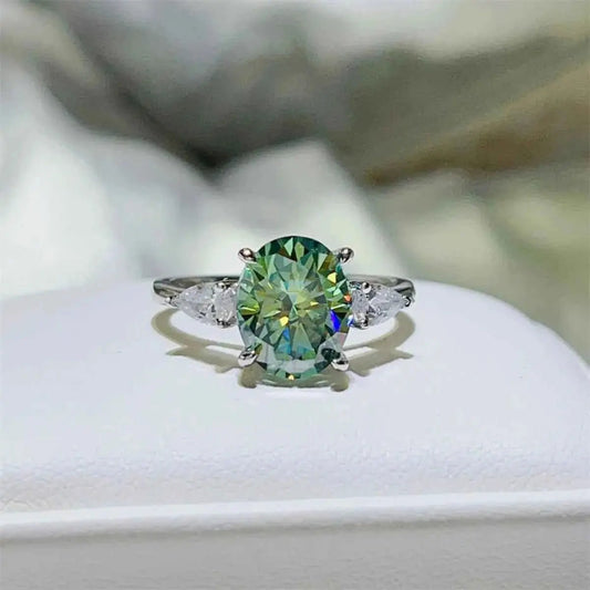 3 Carat Moissanite 925 Sterling Silver Ring - SmileBen