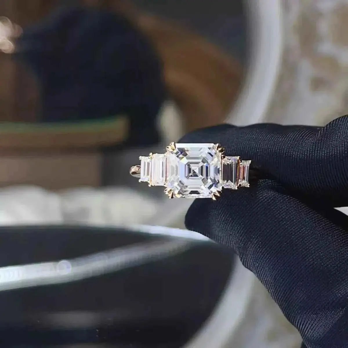 3 Carat Moissanite 925 Sterling Silver Ring - SmileBen