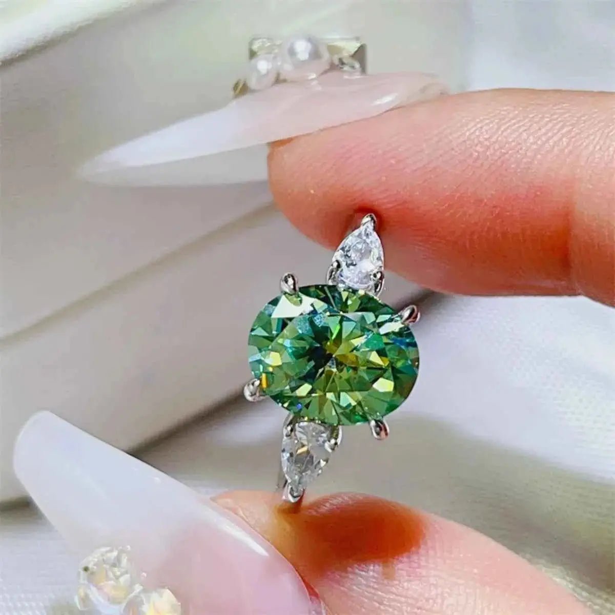 3 Carat Moissanite 925 Sterling Silver Ring - SmileBen