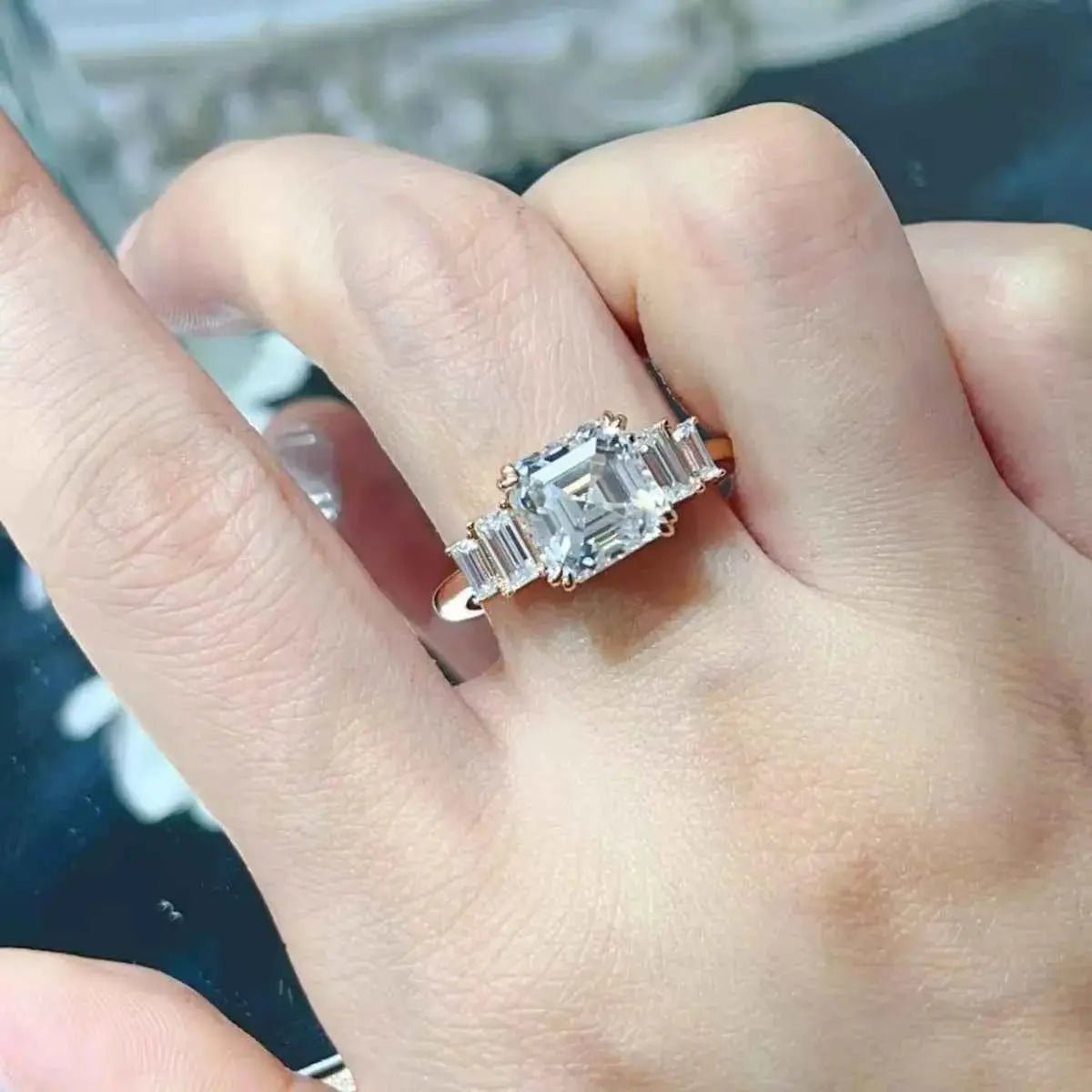 3 Carat Moissanite 925 Sterling Silver Ring - SmileBen