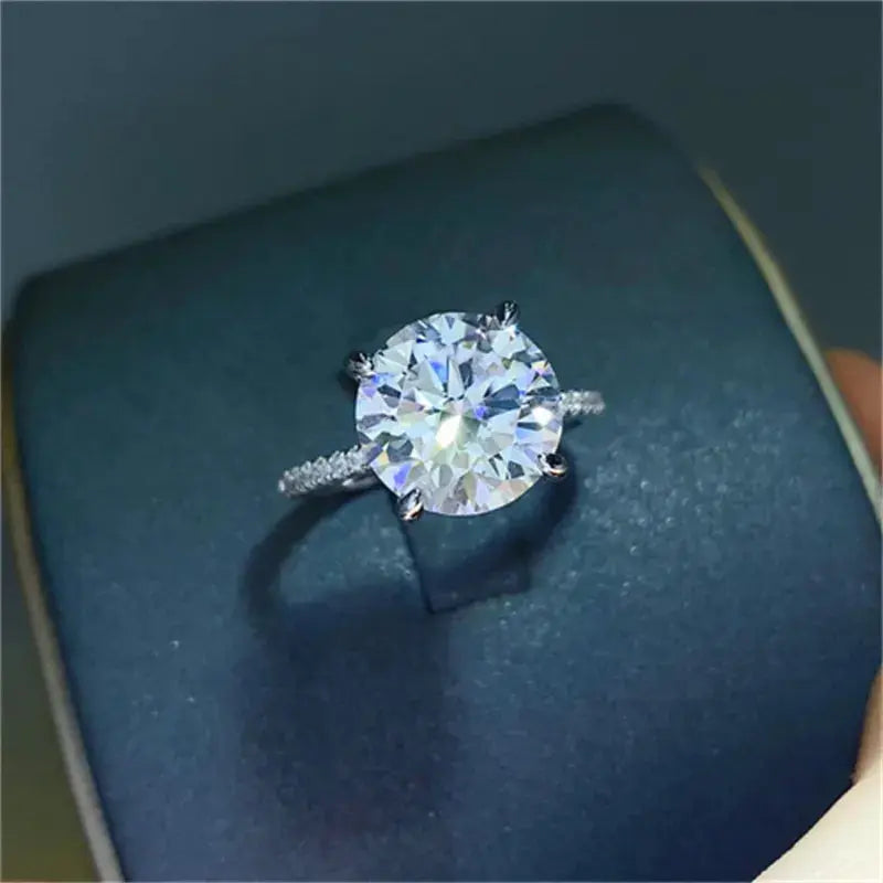 5 Carat Moissanite 925 Sterling Silver Ring - SmileBen