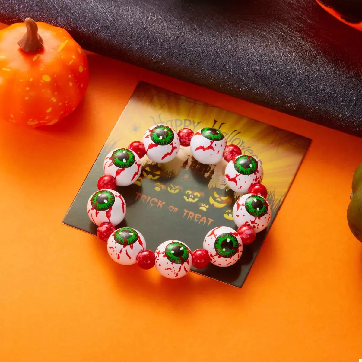Halloween Beaded Necklace and Bracelet Jewelry Set - SmileBen