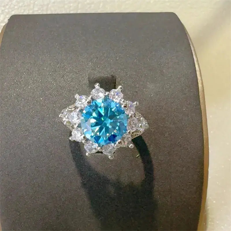 3 Carat Moissanite Zircon 925 Sterling Silver Ring - SmileBen