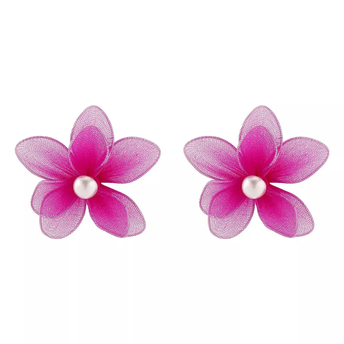 Flower Pearl Stud Earrings - SmileBen