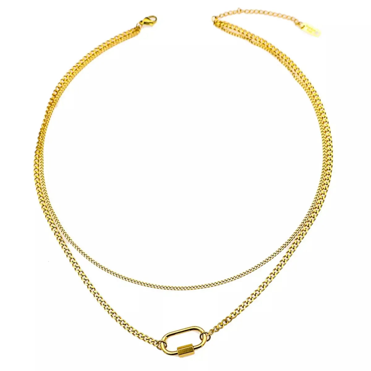 18K Gold-Plated Double Layered Necklace - SmileBen