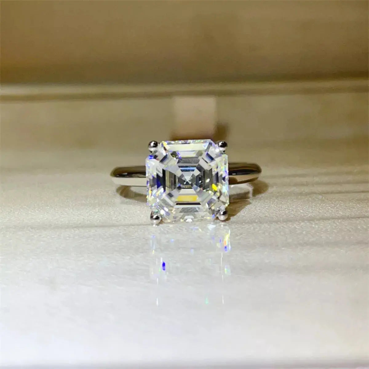 5 Carat Moissanite 925 Sterling Silver Ring - SmileBen