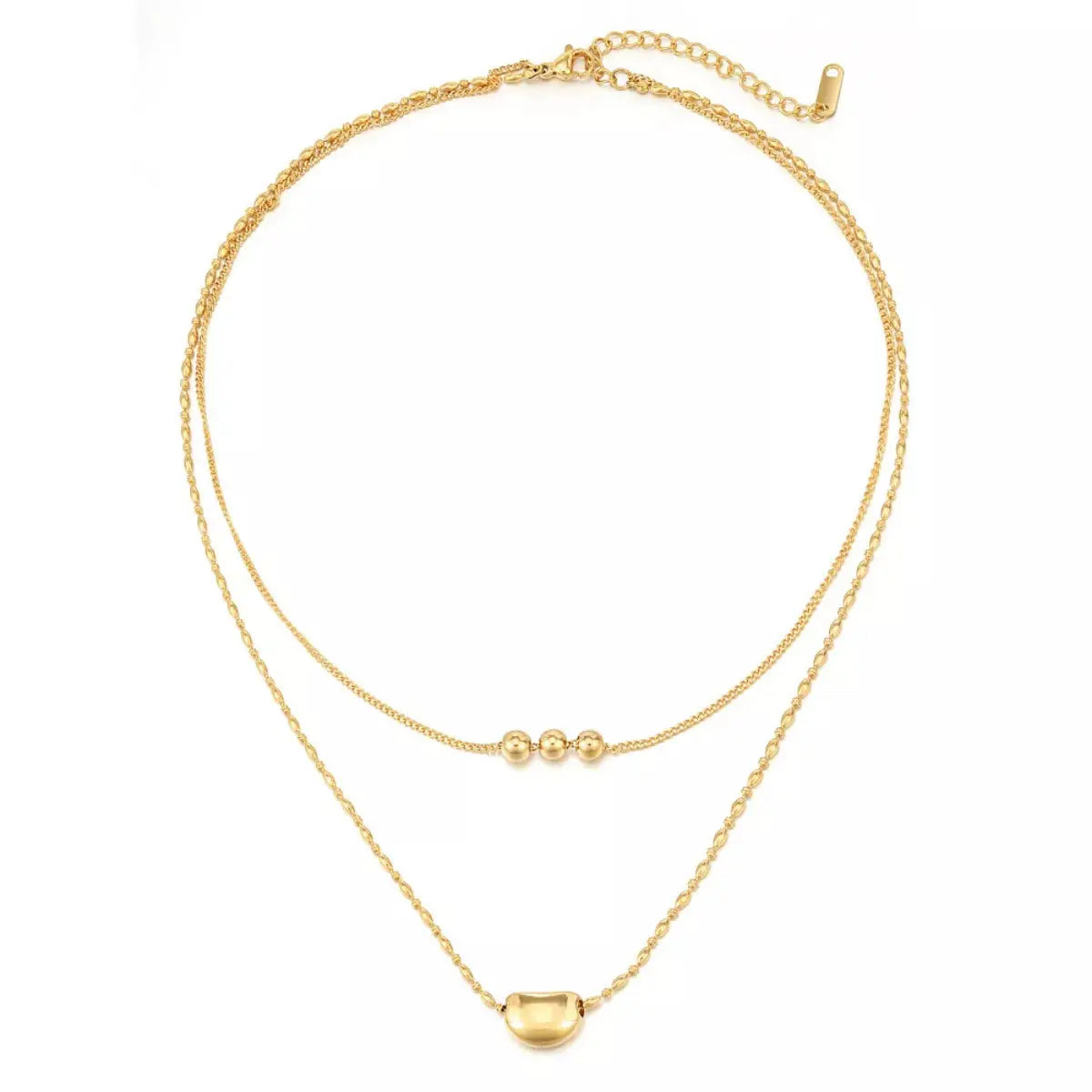 18K Gold-Plated Double Layered Necklace - SmileBen