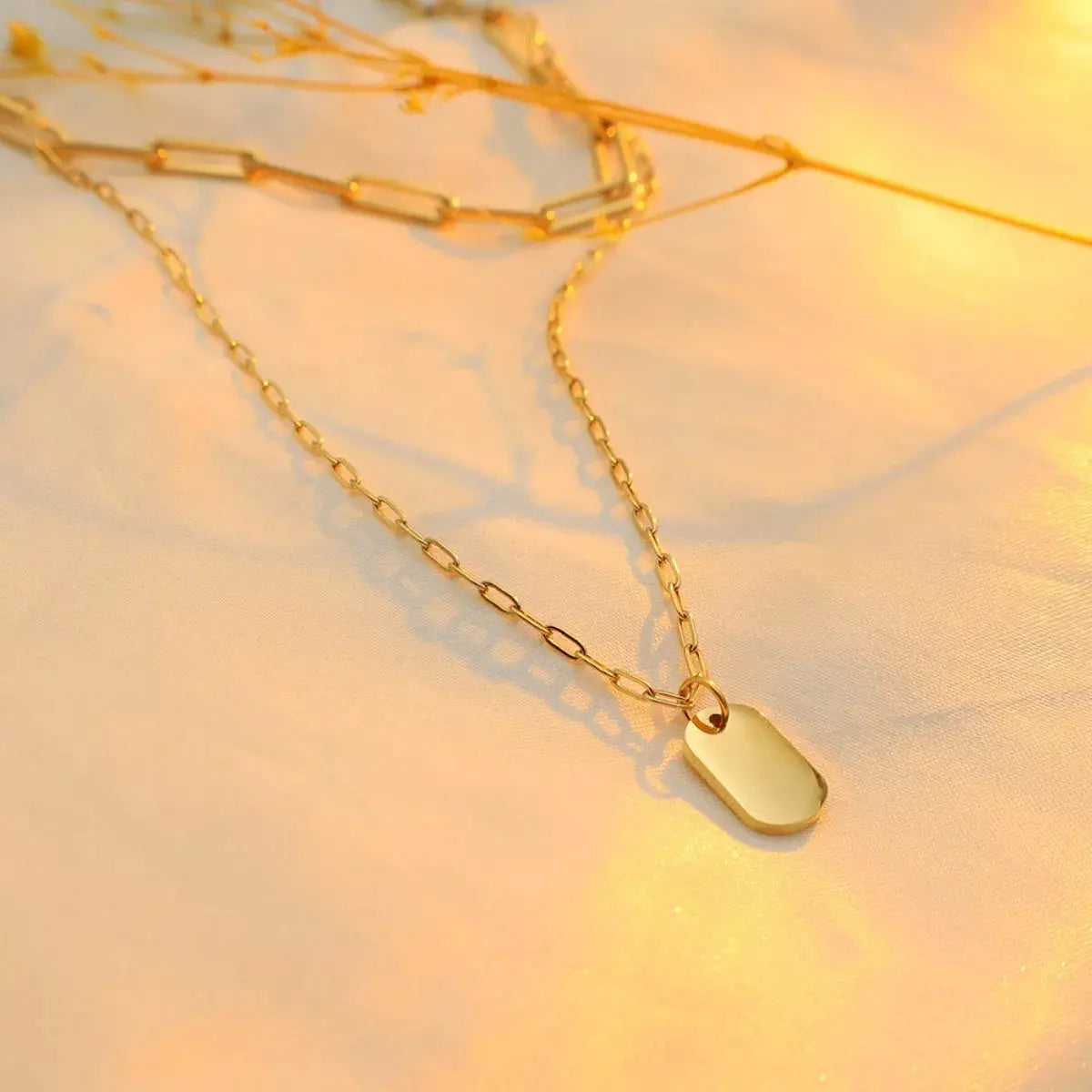 18K Gold-Plated Double Layered Necklace - SmileBen