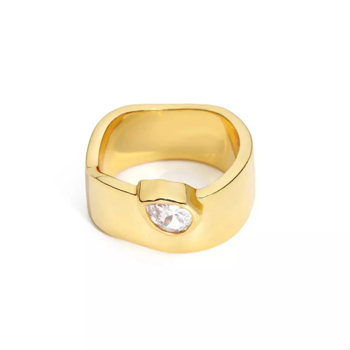 18K Gold-Plated Minimalist Design Ring - SmileBen