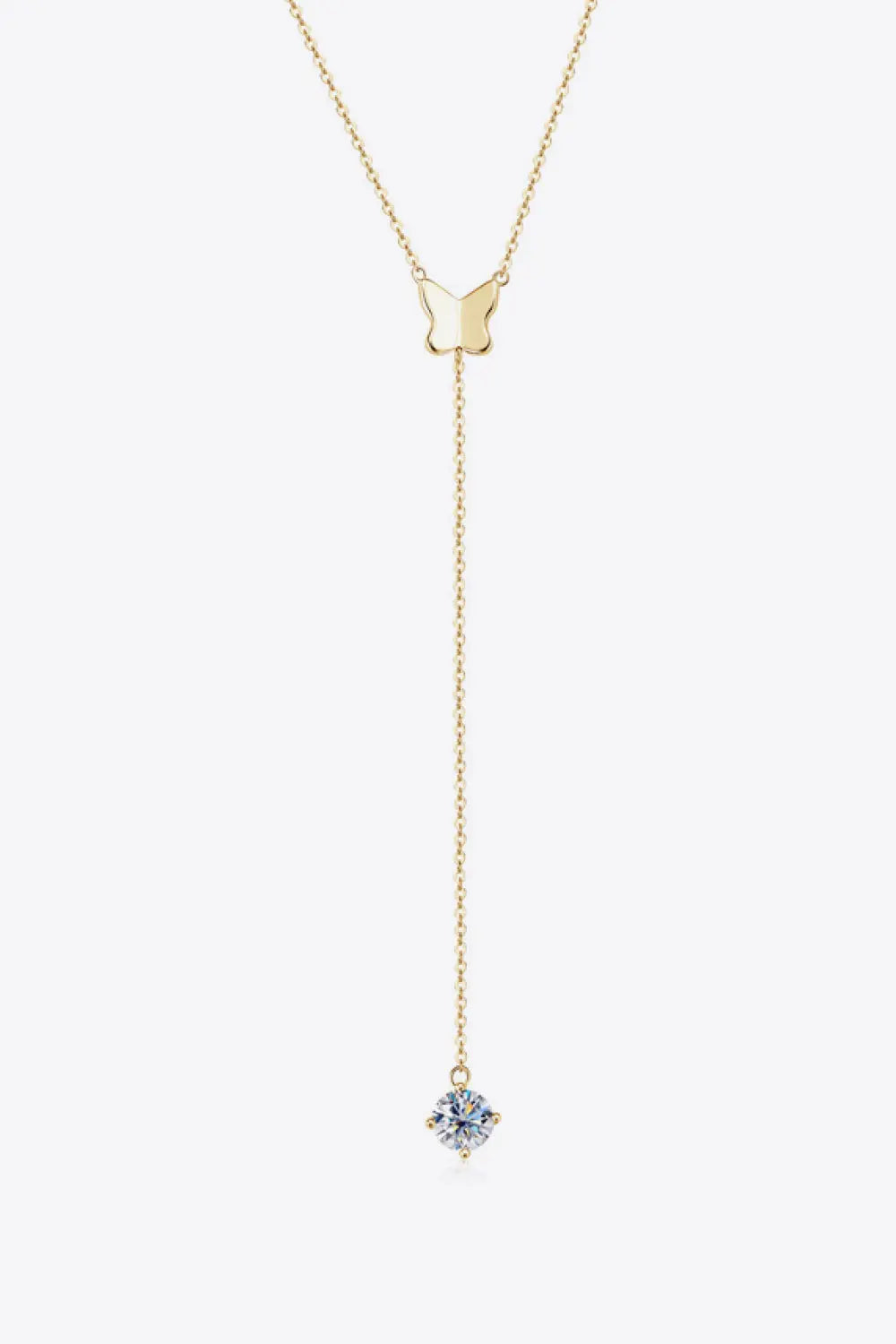 1 Carat Moissanite 925 Sterling Silver Necklace - SmileBen