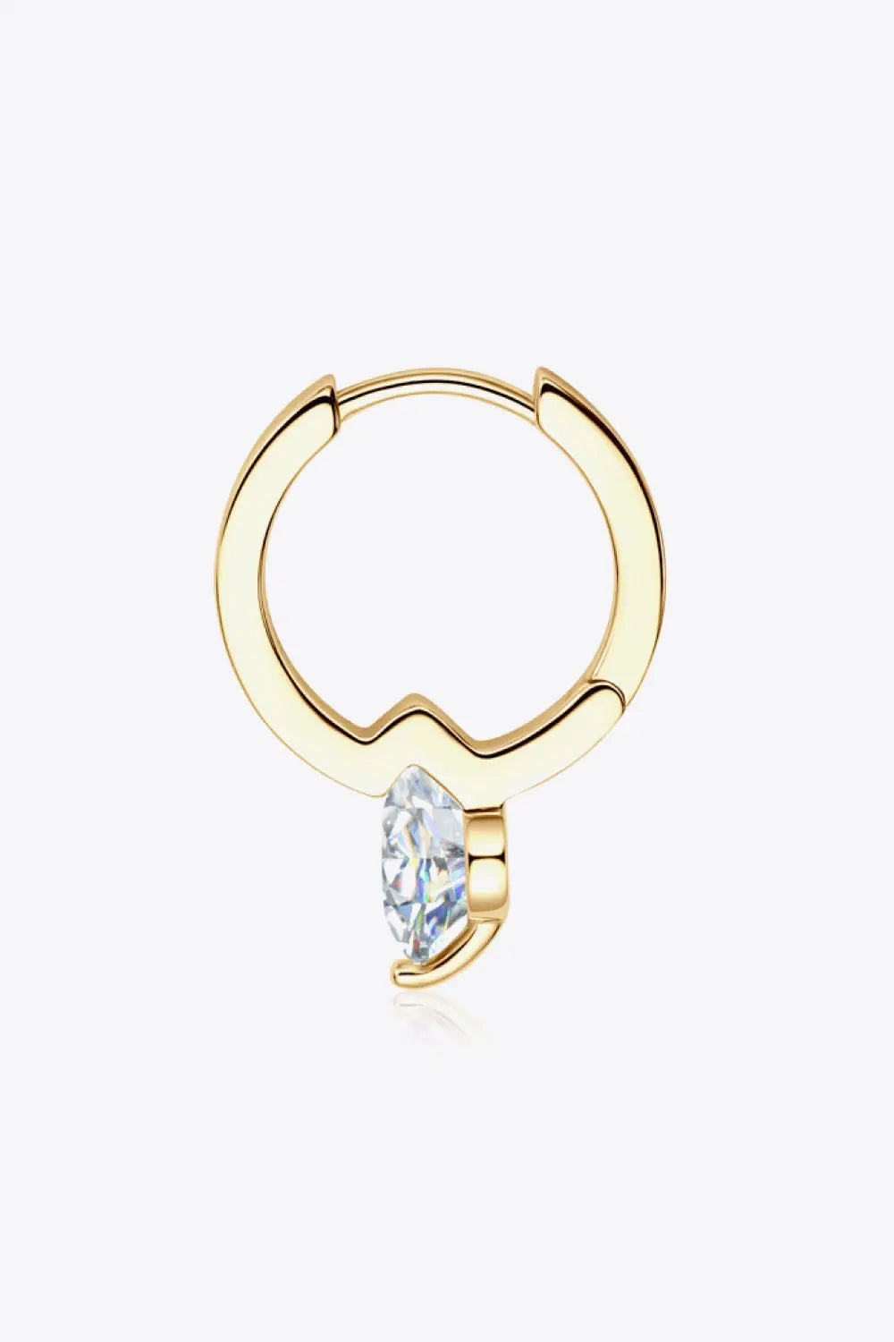 2 Carat Moissanite 925 Sterling Silver Drop Earrings - SmileBen