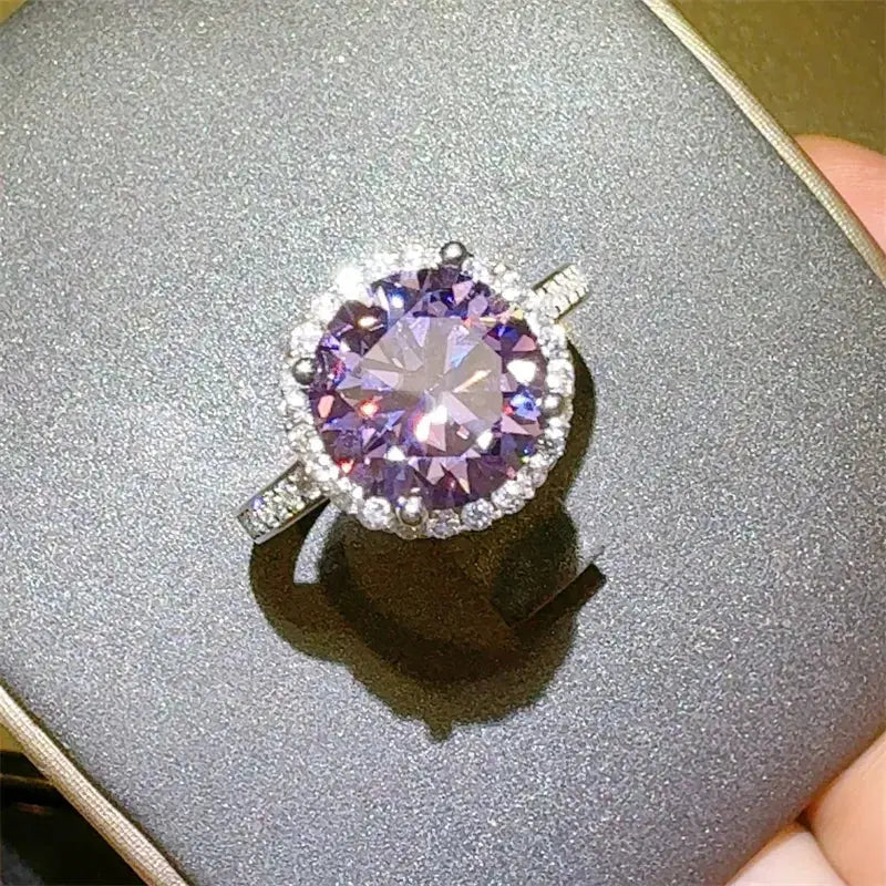 3 Carat Moissanite Zircon 925 Sterling Silver Ring - SmileBen