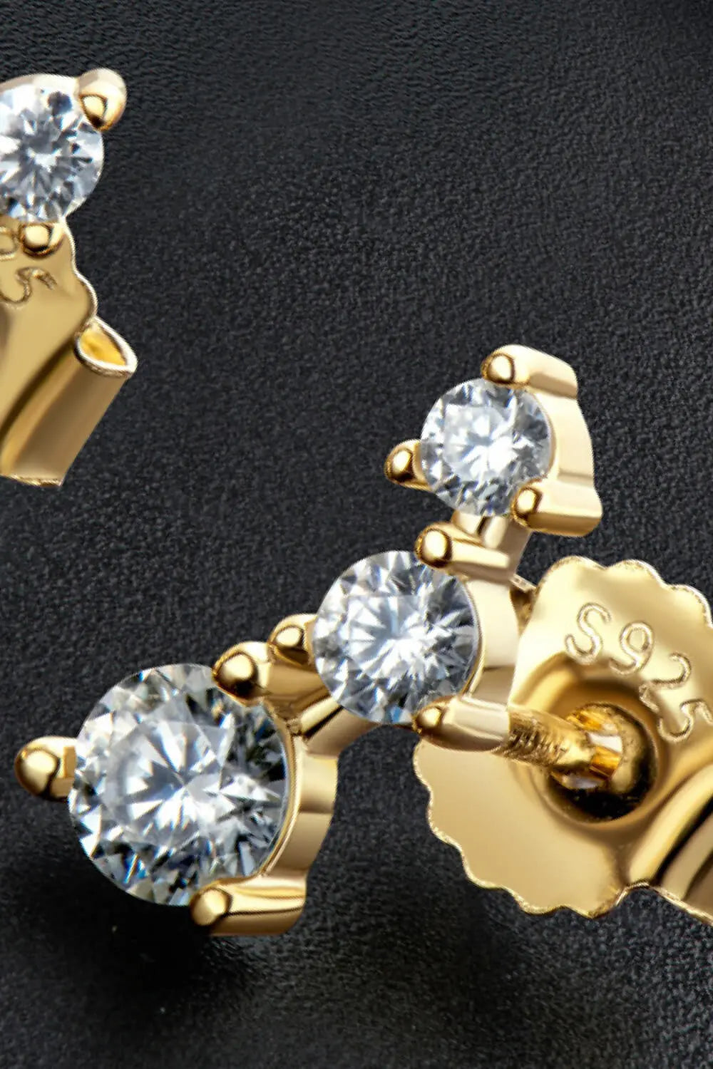 Adored Your Way Moissanite Stud Earrings - SmileBen