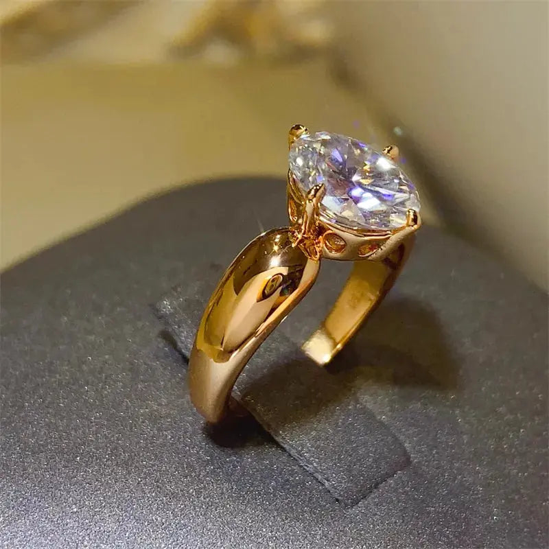 2 Carat Moissanite 925 Sterling Silver Ring - SmileBen