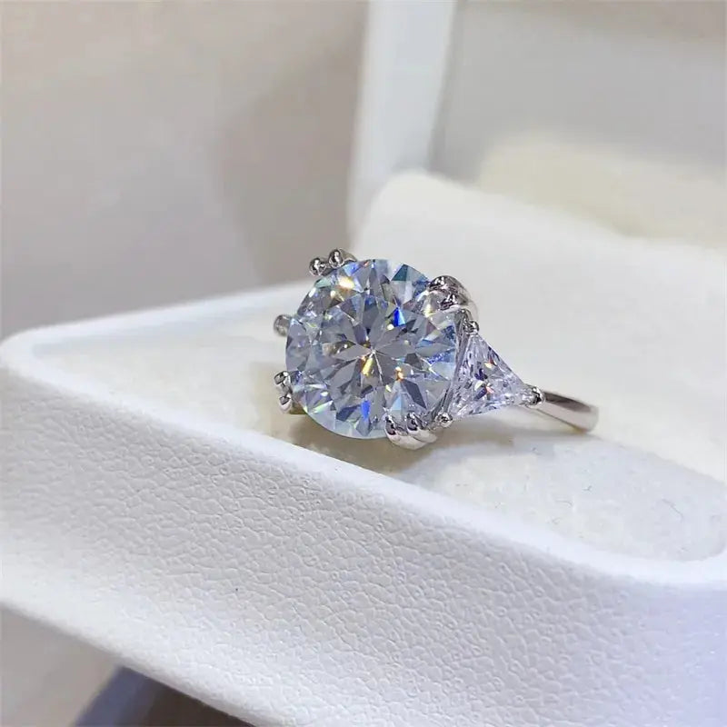 5 Carat Moissanite 925 Sterling Silver Ring - SmileBen