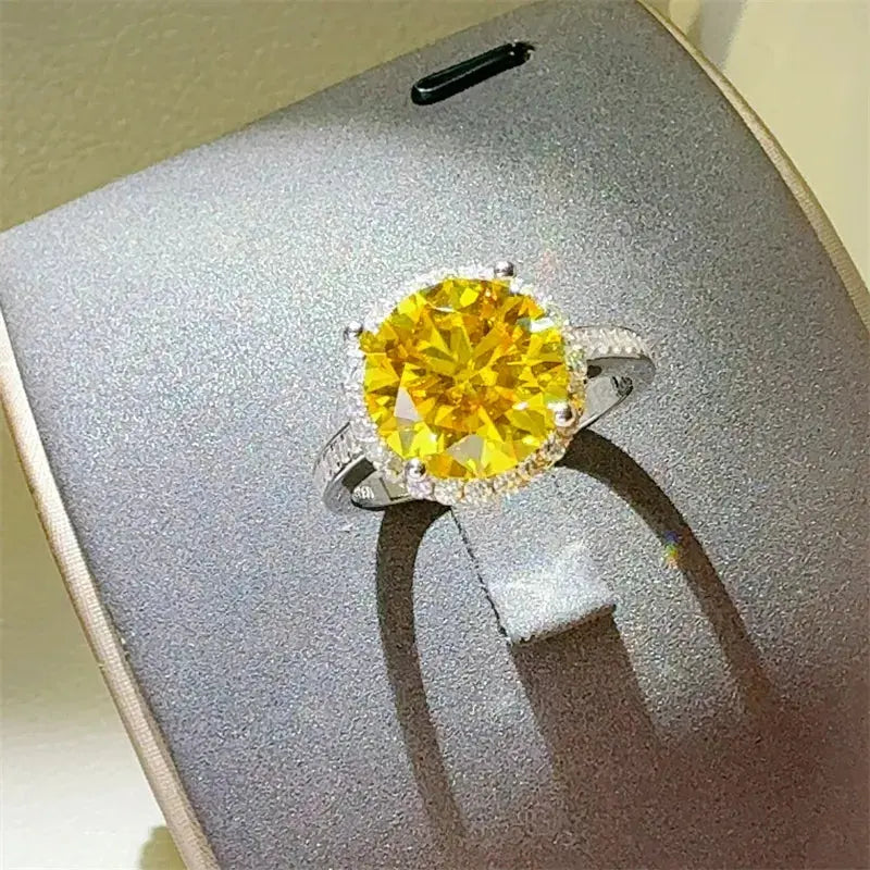 3 Carat Moissanite Zircon 925 Sterling Silver Ring - SmileBen