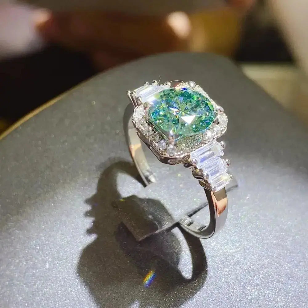 3 Carat Moissanite 925 Sterling Silver Ring - SmileBen