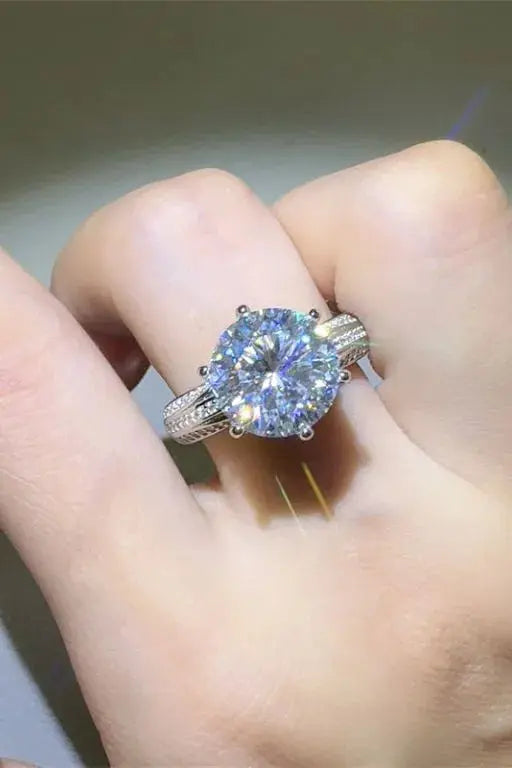 5 Carat Moissanite 925 Sterling Silver Ring - SmileBen