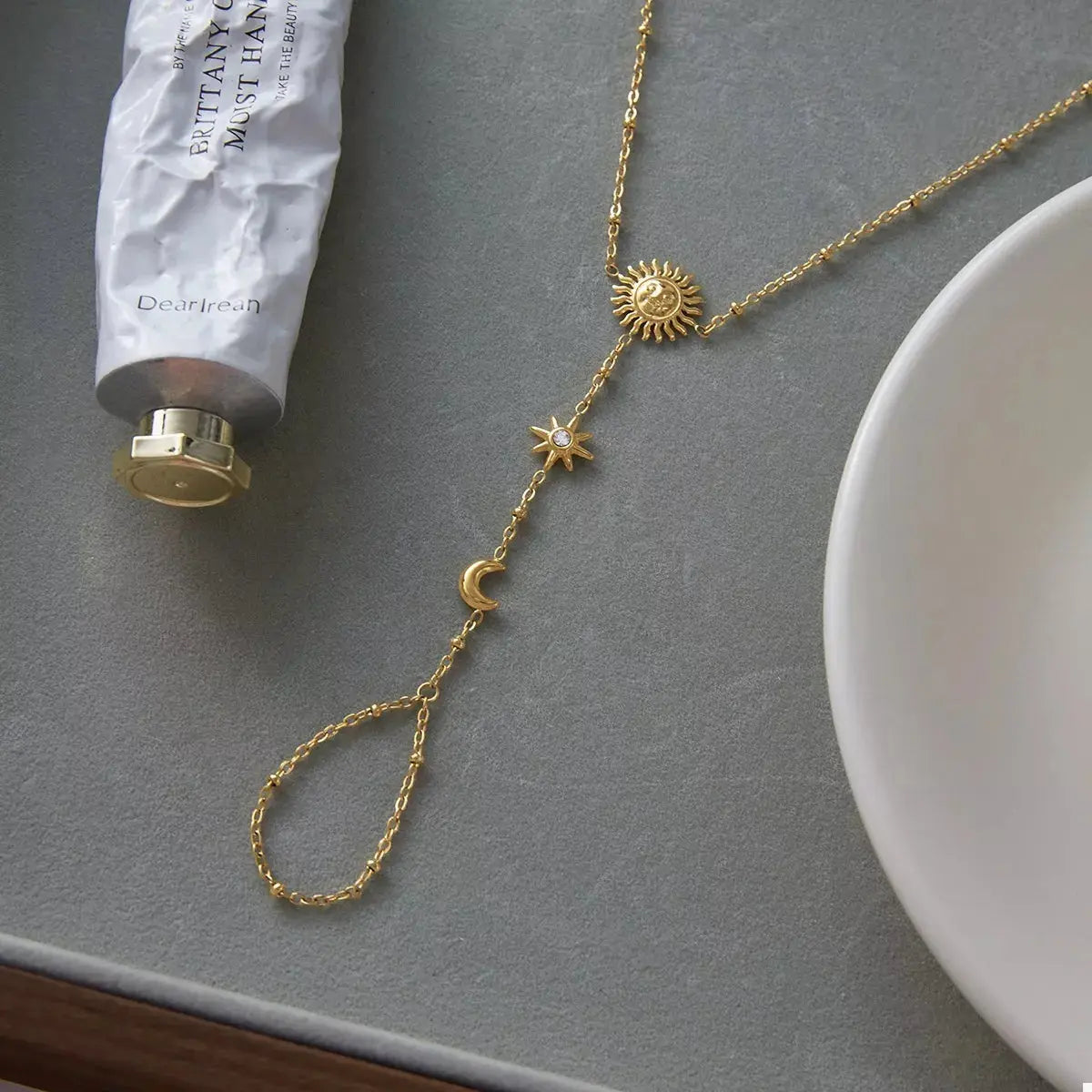 18K Gold-Plated Chain Sun Bracelet - SmileBen