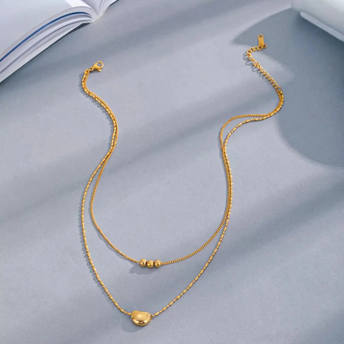 18K Gold-Plated Double Layered Necklace - SmileBen
