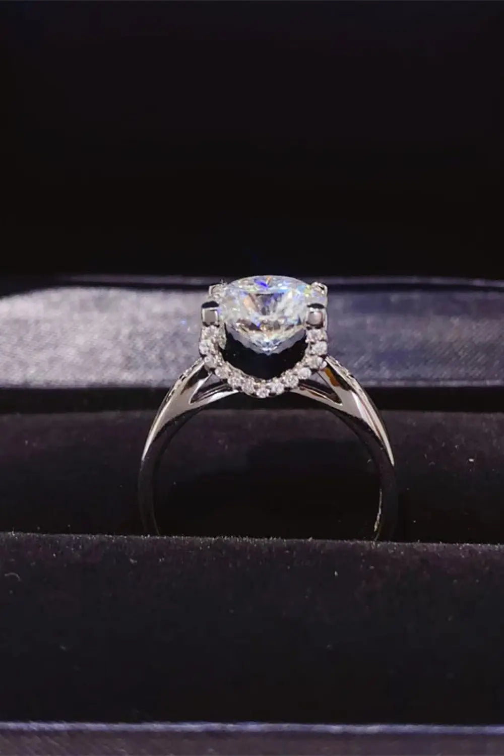2 Carat Moissanite 925 Sterling Silver Ring - SmileBen
