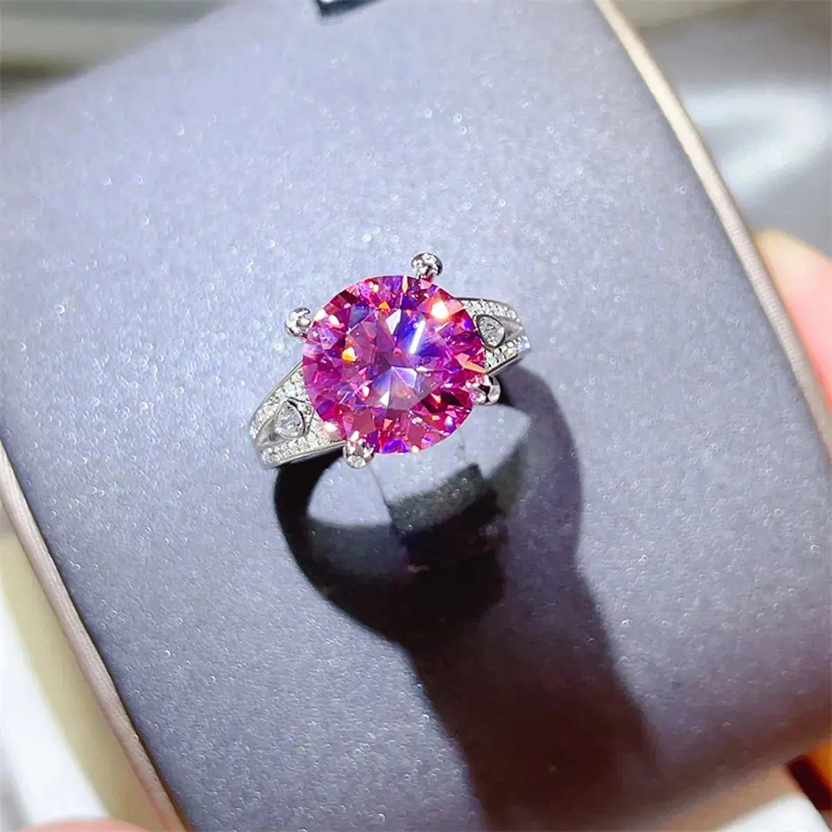5 Carat Moissanite 925 Sterling Silver Ring - SmileBen