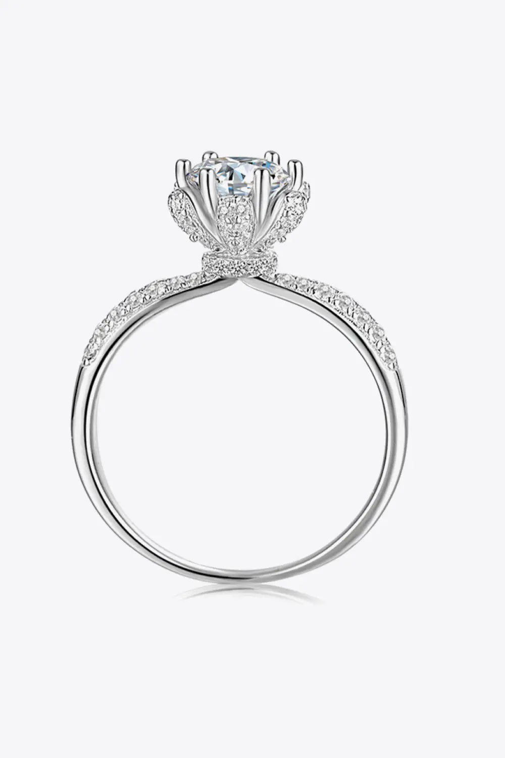 1 Carat Moissanite 6-Prong Ring - SmileBen