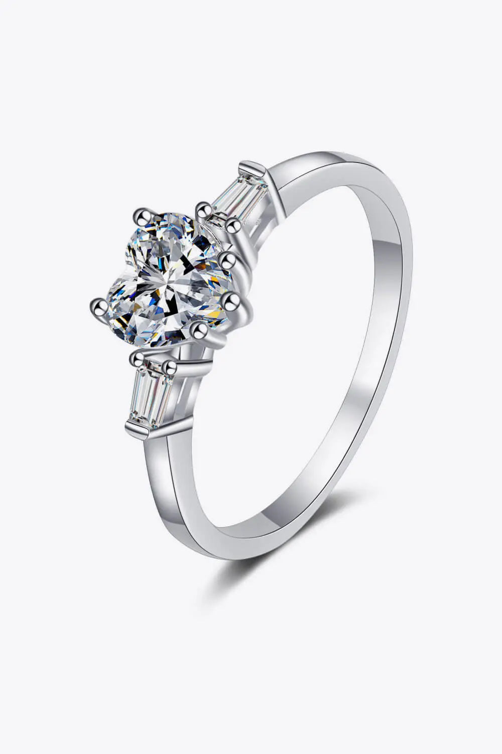 1.2 Carat Moissanite Heart Ring - SmileBen