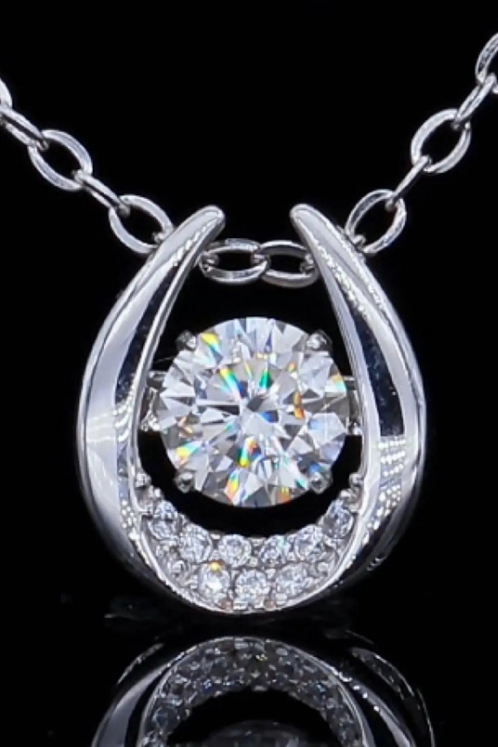 Moissanite Zircon Pendant Necklace - SmileBen