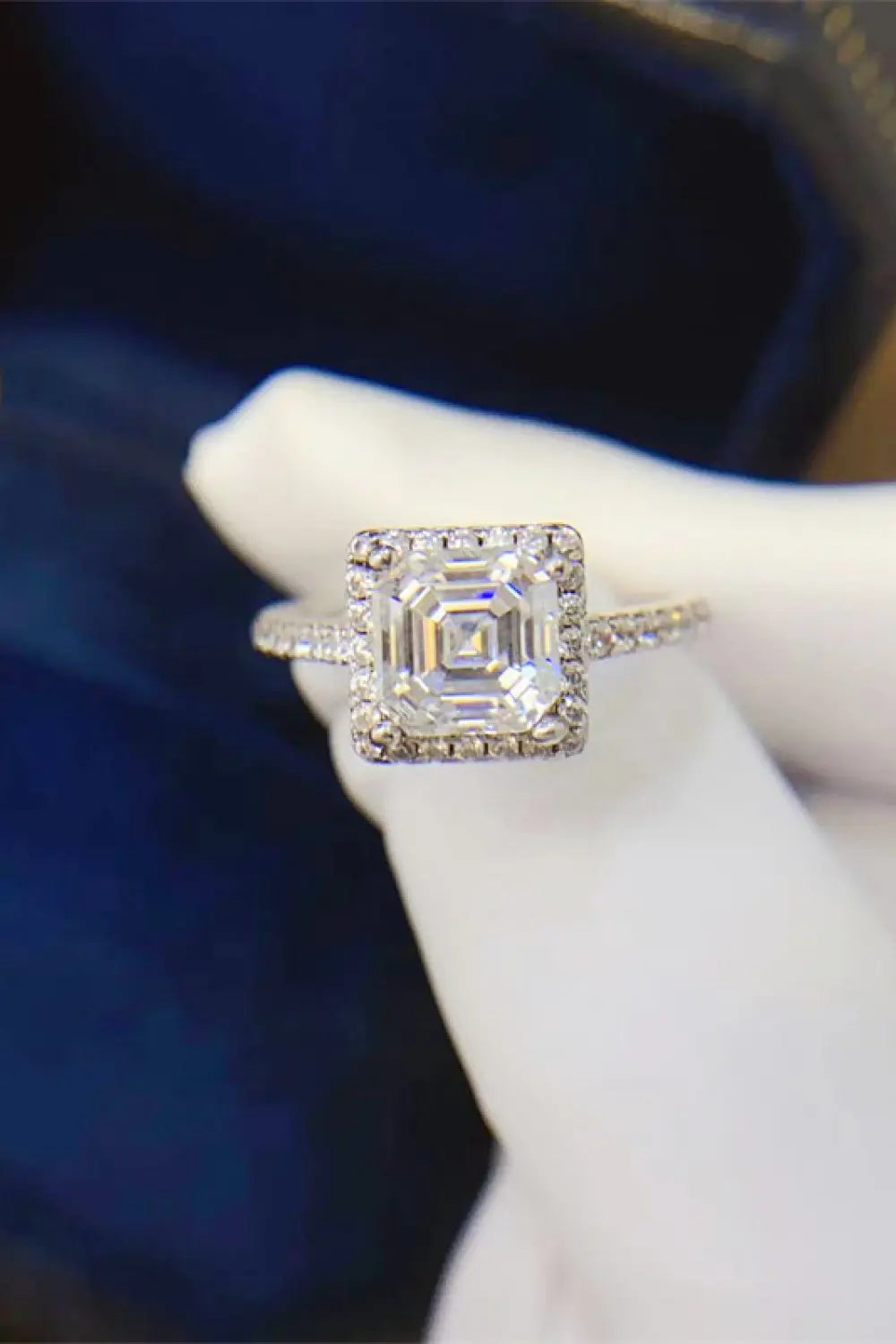 2 Carat Moissanite 925 Sterling Silver Ring - SmileBen