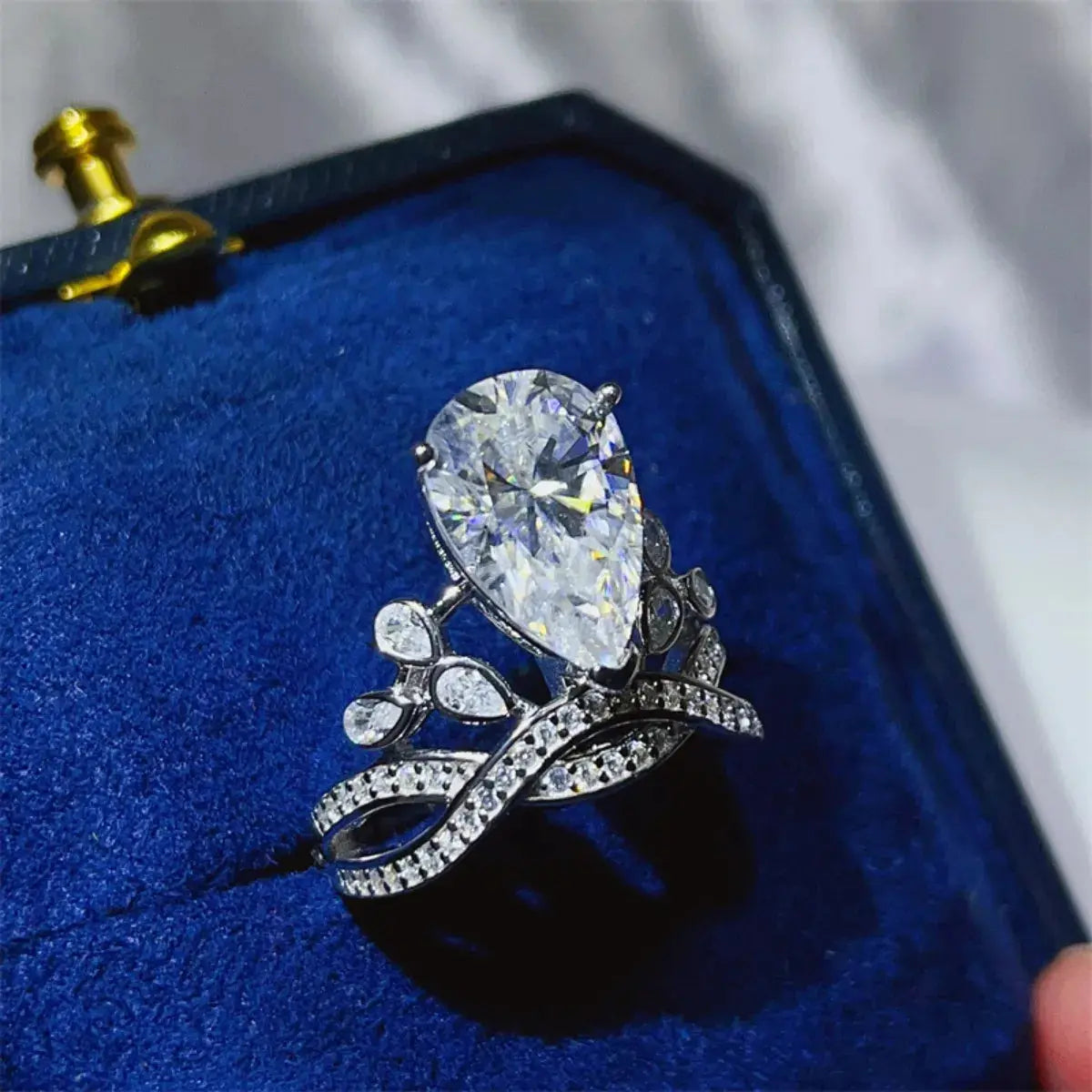5 Carat Moissanite 925 Sterling Silver Ring - SmileBen