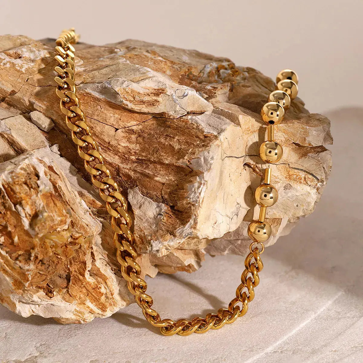 18K Gold-Plated Toggle Clasp Necklace - SmileBen