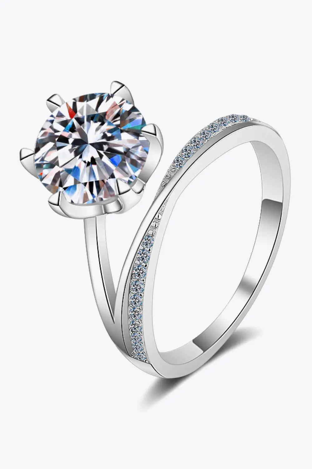 3 Carat Moissanite 6-Prong Ring - SmileBen