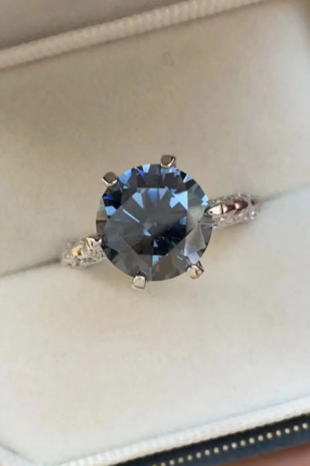 5 Carat Moissanite 925 Sterling Silver Ring - SmileBen