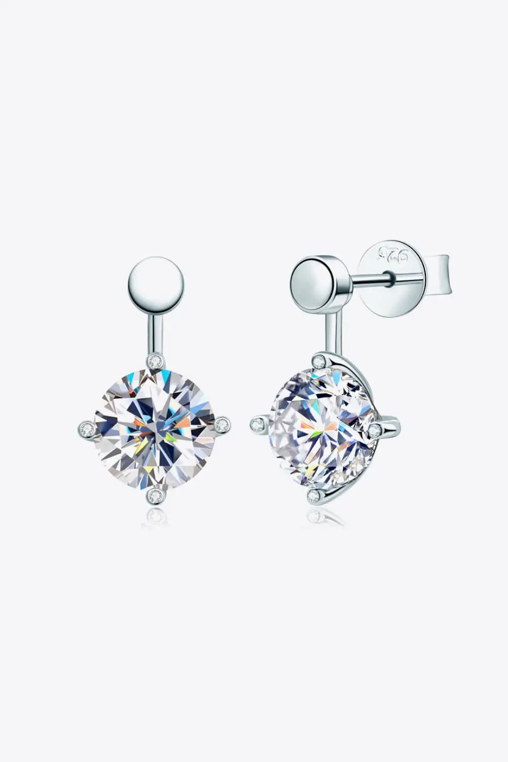 Adored 4 Carat Moissanite Drop Earrings - SmileBen