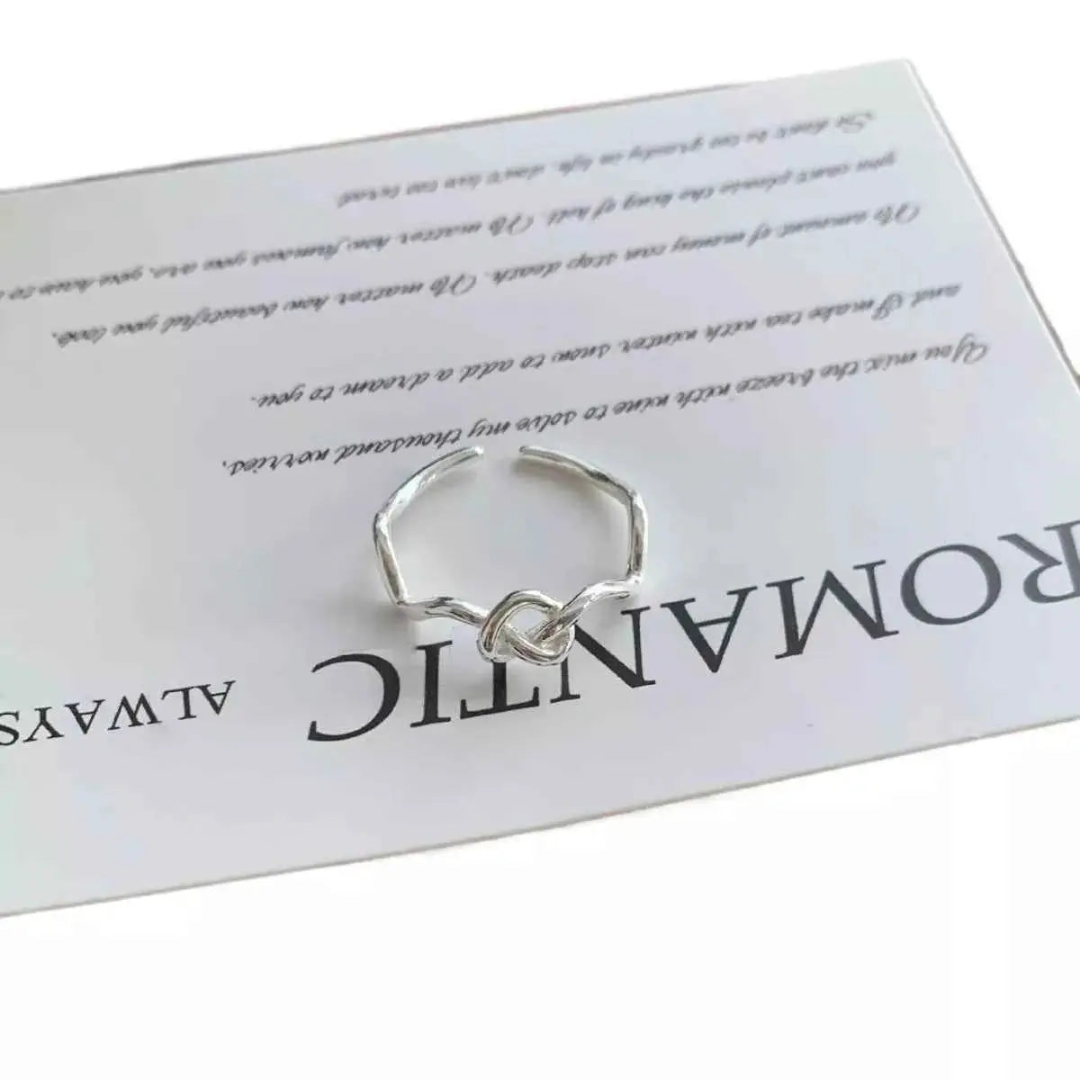 Lightweight Knot Open Ring