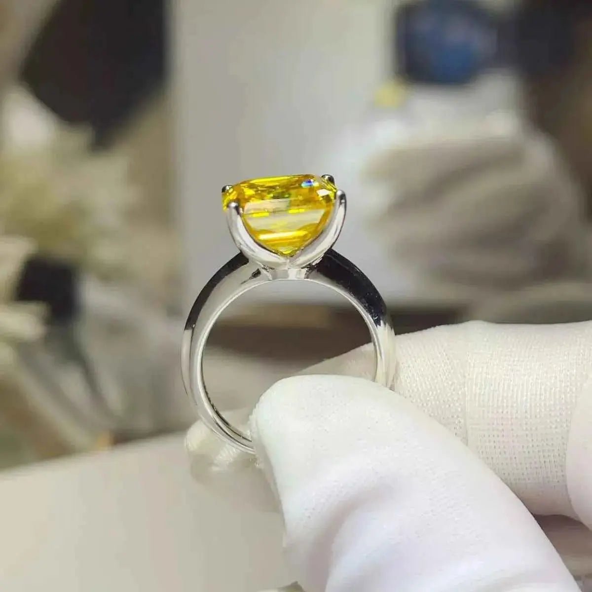 5 Carat Moissanite 925 Sterling Silver Ring - SmileBen